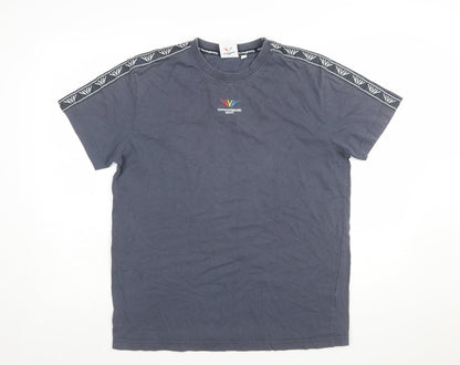 Commonwealth Sport Men's Grey Short Sleeve Crew Neck T-Shirt Size L