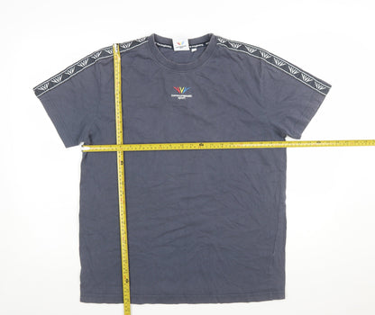 Commonwealth Sport Men's Grey Short Sleeve Crew Neck T-Shirt Size L