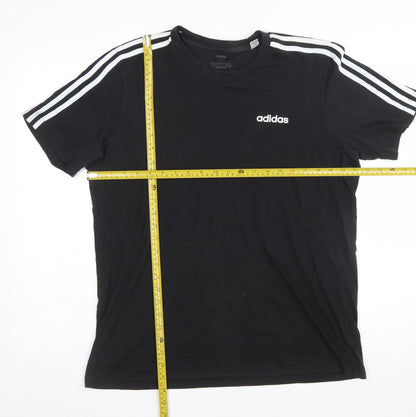 adidas Men's Black L Short Sleeve Crew Neck Sports T-Shirt