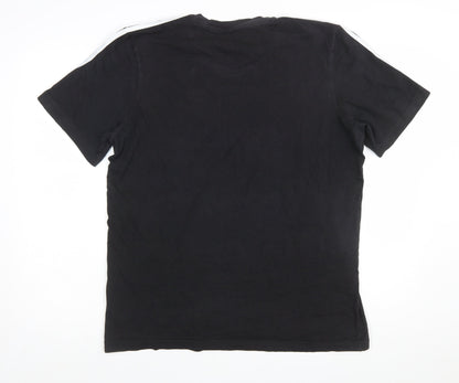 adidas Men's Black L Short Sleeve Crew Neck Sports T-Shirt