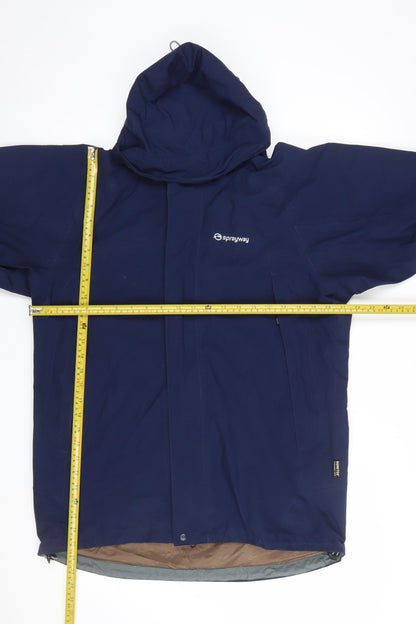 Sprayway Men's Blue Waterproof Gore-Tex Hiking Jacket Size M