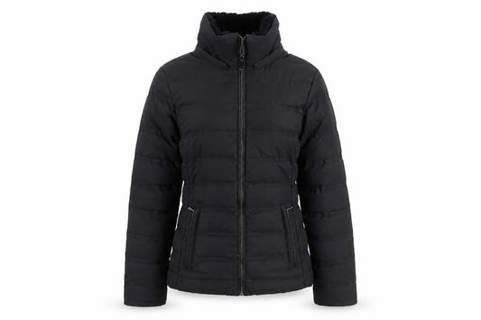 Zara Women Black XS Puffer Jacket Quilted Zip Winter Coat
