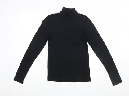 GAP Women's Black Modern Turtleneck Long Sleeve Top Size S