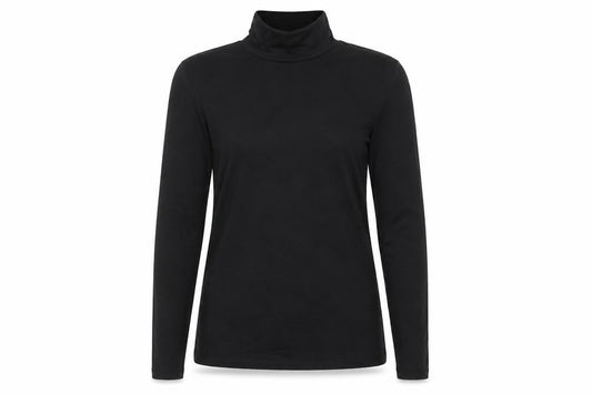 GAP Women's Black Modern Turtleneck Long Sleeve Top Size S
