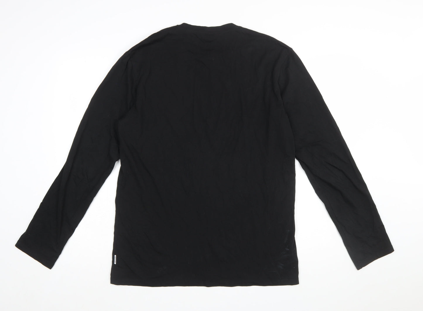 ONLY & SONS Men’s Black Skull Graphic Long Sleeve T-Shirt M