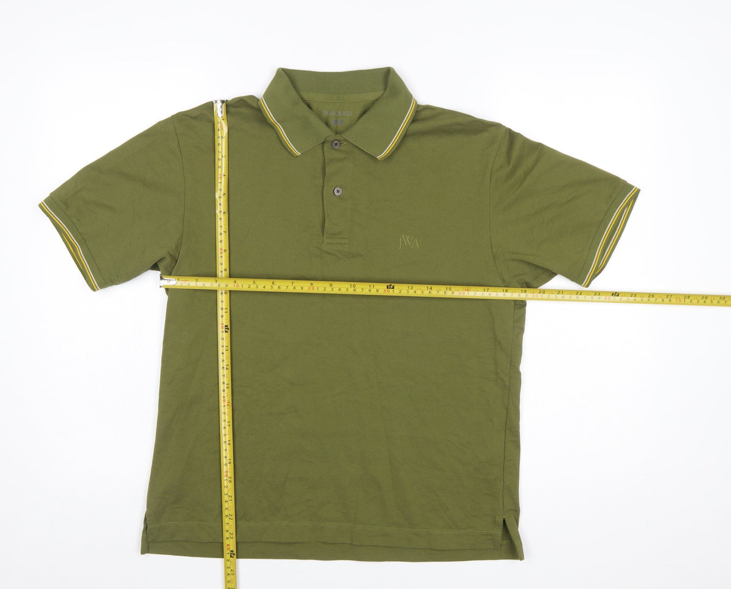 JW Anderson x Uniqlo Men's Green Short Sleeve Polo Shirt Size S