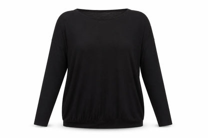COS Women's Black Cotton Crew Neck Long Sleeve Pullover Jumper Size 8