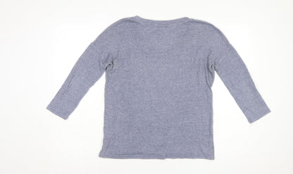 Old Navy Women’s Blue Scoop Neck Knit Pullover Jumper Size S