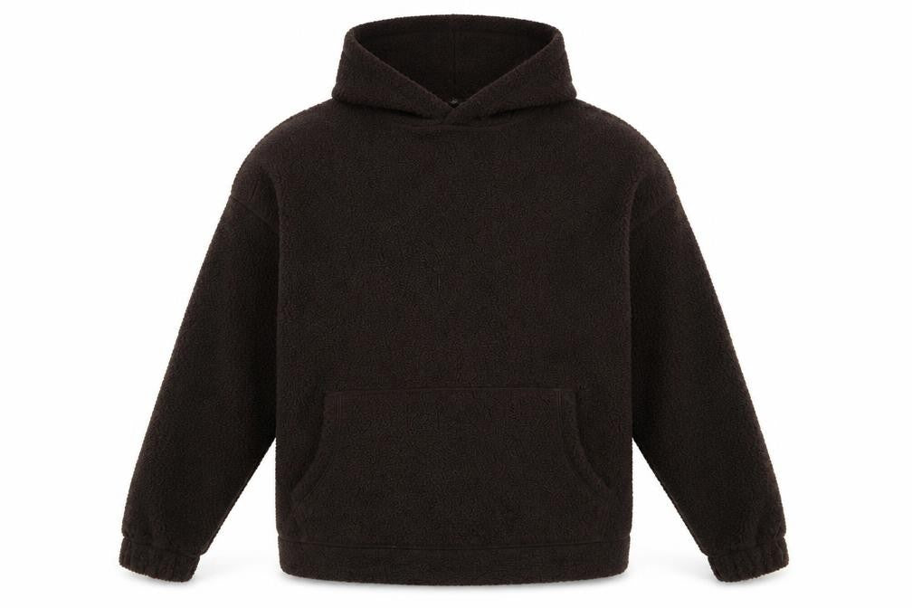 Next Mens Black Fleece Pullover Hoodie Size L Warm Winter Casual