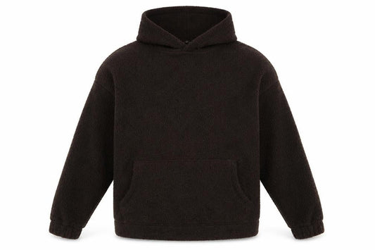 Next Mens Black Fleece Pullover Hoodie Size L Warm Winter Casual