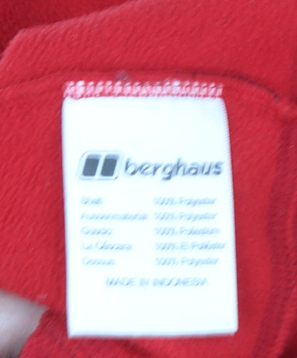 Berghaus Men’s Red Fleece Full Zip Lightweight Outdoor Jacket Size M