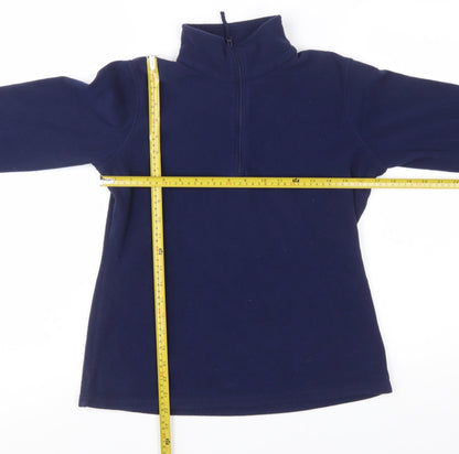 Mountain Warehouse Women's Navy 1/2 Zip Fleece Sweatshirt Size M