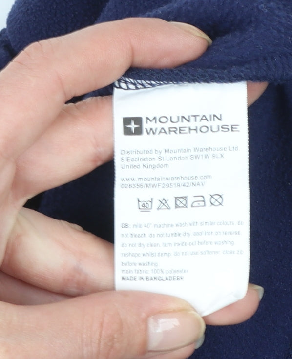 Mountain Warehouse Women's Navy 1/2 Zip Fleece Sweatshirt Size M