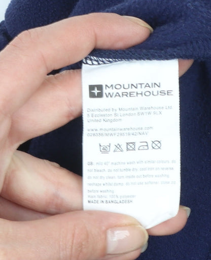 Mountain Warehouse Women's Navy 1/2 Zip Fleece Sweatshirt Size M