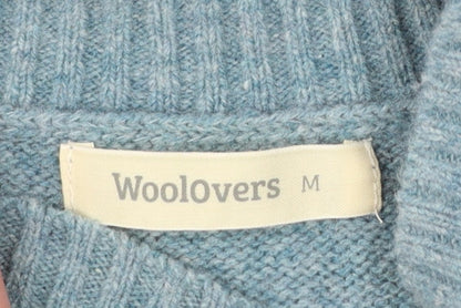 Woolovers Women's Blue Fair Isle Lambswool Pullover Jumper M