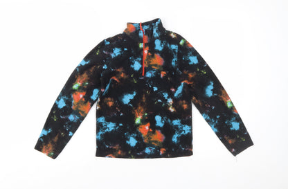 Mountain Warehouse Girls Multicoloured Fleece 1/2 Zip Pullover Sweatshirt 9-10 Years