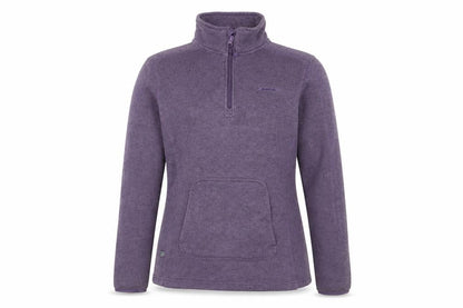 Mountain Life Women's Purple 1/4 Zip Fleece Pullover Sweatshirt Size 12