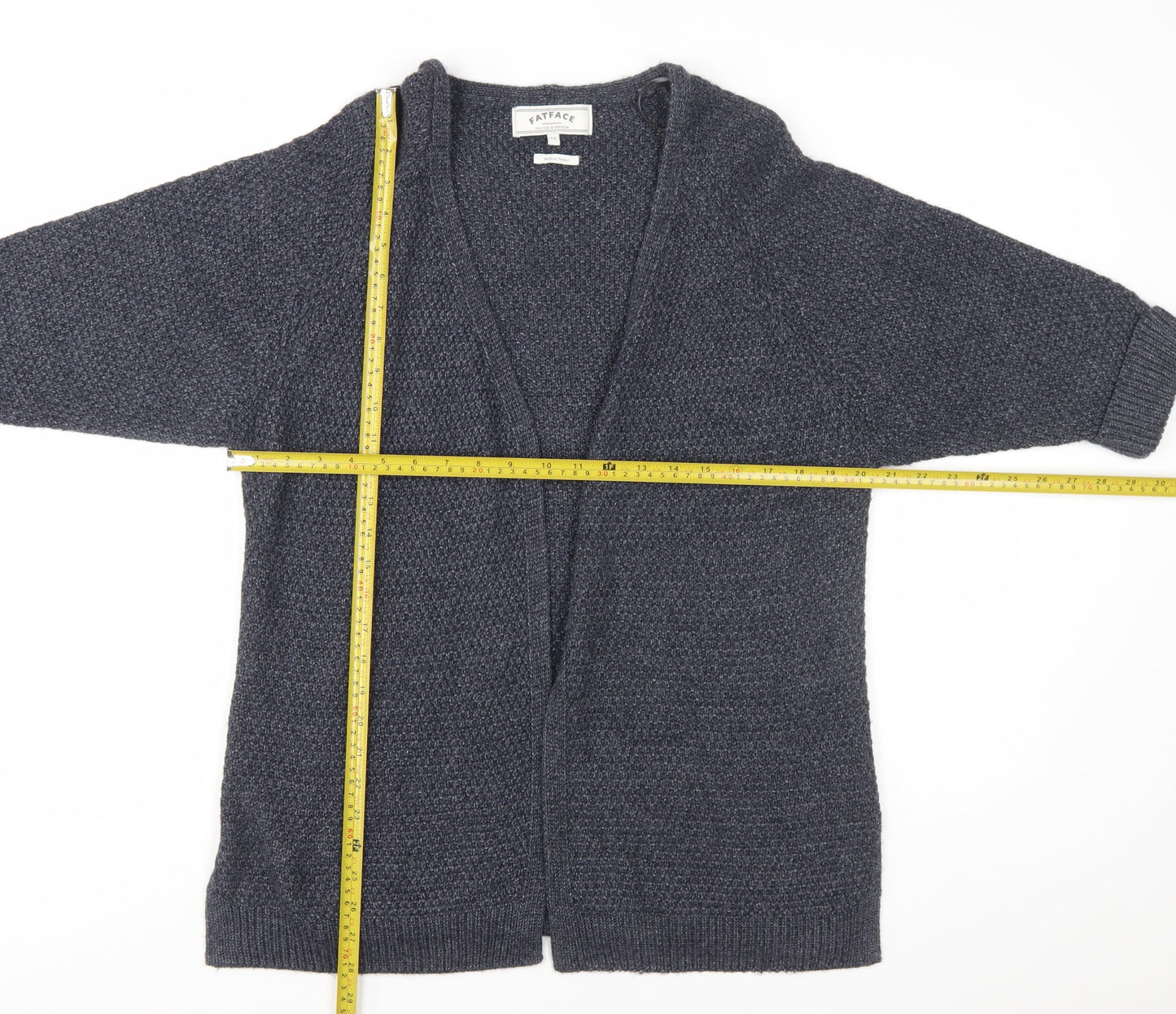 FatFace Women’s Blue Chunky Knit Cardigan Size 14