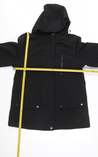 Athletic Works Women's Black Hooded Parka Jacket Size 16