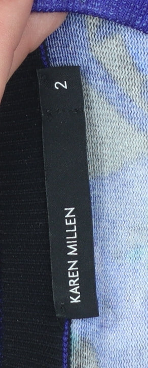 Karen Millen Women's Multicoloured Floral Cardigan Size 10