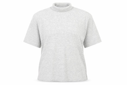 Windsmoor Womens Grey Roll Neck Short Sleeve Cotton Jumper Size M