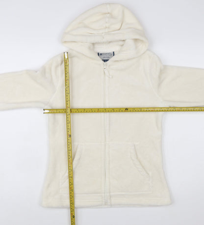 Mountain Warehouse Womens Ivory Fleece Hooded Jacket Size 10