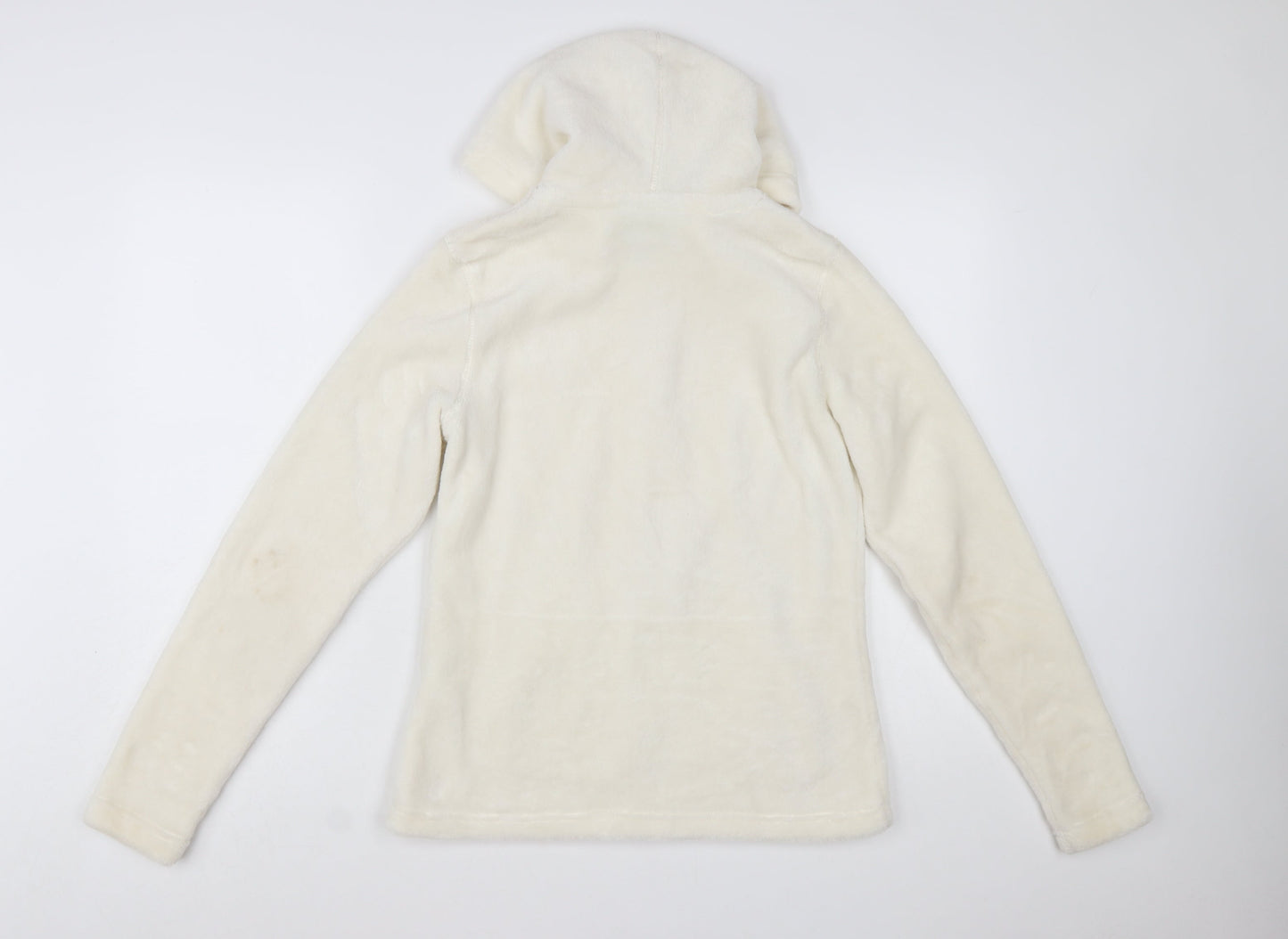 Mountain Warehouse Womens Ivory Fleece Hooded Jacket Size 10