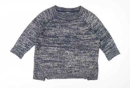 Marks and Spencer Per Una Women’s Multicoloured Chunky-Knit Jumper UK 18