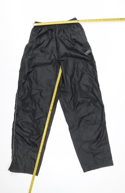 Umbro Men Black Windbreaker Sports Trousers M