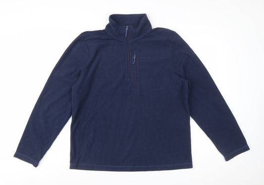 Craghoppers Men's Blue Fleece Pullover Sweatshirt L 1/2 Zip Outdoor