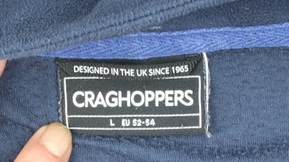 Craghoppers Men's Blue Fleece Pullover Sweatshirt L 1/2 Zip Outdoor