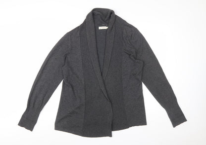 Jackpot Womens Grey Knit Cardigan XL Long Sleeve Open Front