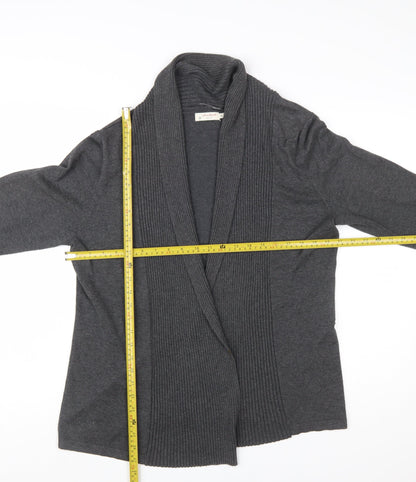 Jackpot Womens Grey Knit Cardigan XL Long Sleeve Open Front