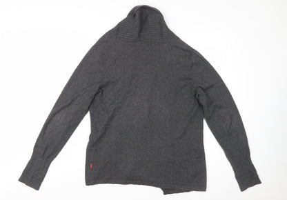 Jackpot Womens Grey Knit Cardigan XL Long Sleeve Open Front