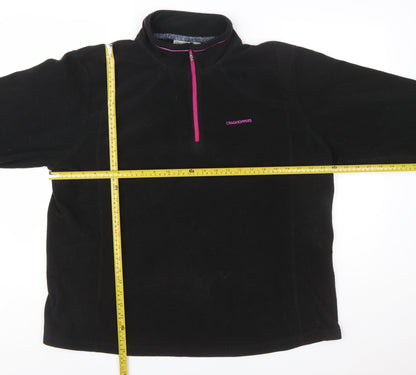 Craghoppers Women Black Size 20 Fleece 1/2 Zip Pullover Sweatshirt