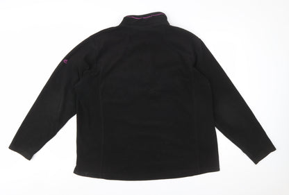 Craghoppers Women Black Size 20 Fleece 1/2 Zip Pullover Sweatshirt