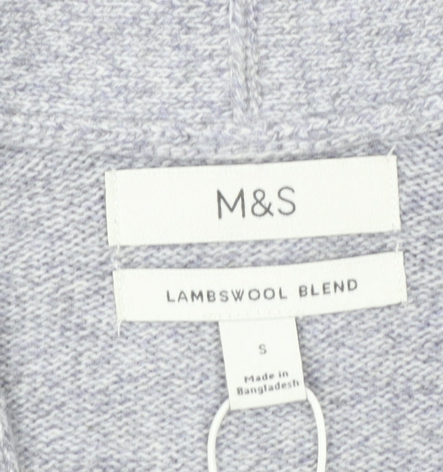Marks and Spencer Men's Grey Lambswool Blend Cardigan Size S