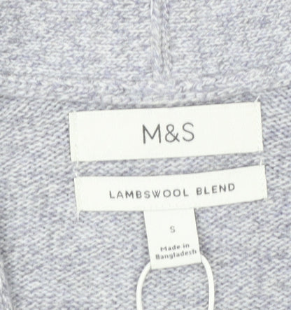 Marks and Spencer Men's Grey Lambswool Blend Cardigan Size S