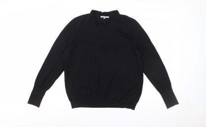 Oliver Bonas Women’s Black Mock Neck Long Sleeve Pullover Jumper Size 16