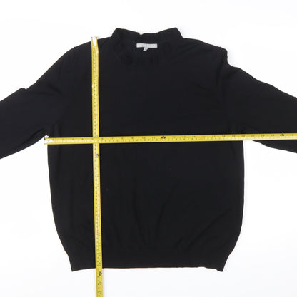 Oliver Bonas Women’s Black Mock Neck Long Sleeve Pullover Jumper Size 16