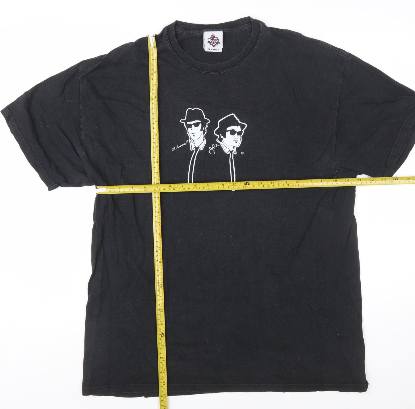 House of Blues Men's Black XL Graphic T-Shirt Funny Music Theme