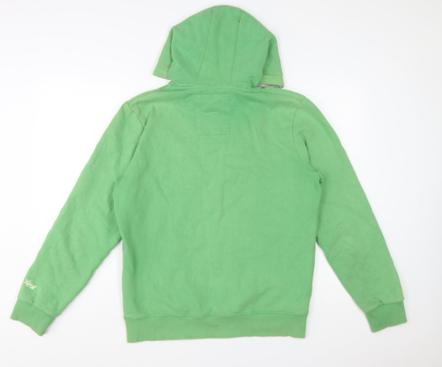 Next Men's Green Pullover Hoodie M Graphic Motorcycle Fleece
