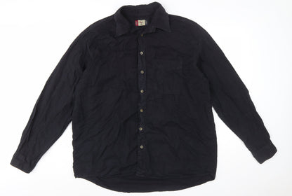 Wrangler Men's Black XL Long Sleeve Button-Up Casual Shirt