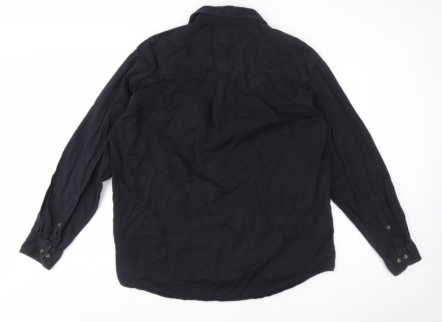 Wrangler Men's Black XL Long Sleeve Button-Up Casual Shirt