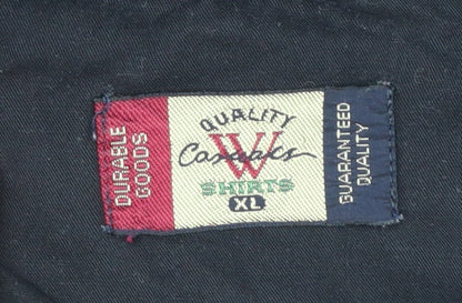 Wrangler Men's Black XL Long Sleeve Button-Up Casual Shirt