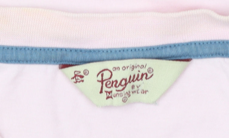 Original Penguin Men's Pink 2XL Crew Neck Cotton T-Shirt