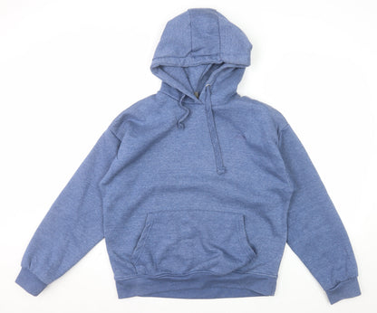 Trespass Men's Blue Pullover Hoodie Medium Fleece Cotton Blend