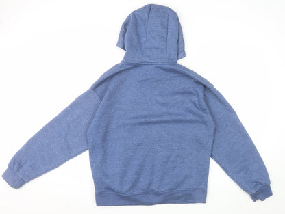Trespass Men's Blue Pullover Hoodie Medium Fleece Cotton Blend