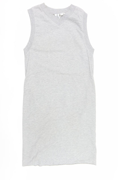 Collusion Women's Grey Size 8 Sleeveless Tank Dress