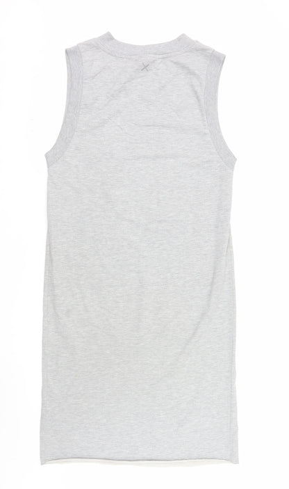 Collusion Women's Grey Size 8 Sleeveless Tank Dress